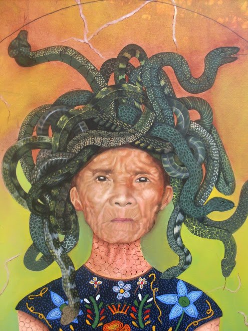 Mexican Native Medusa- Mexican Surrealist Master (1 of 1)
