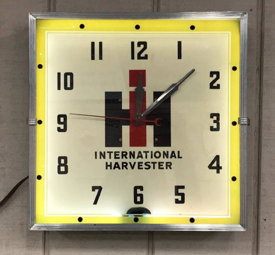 International Harvester Neon Clock