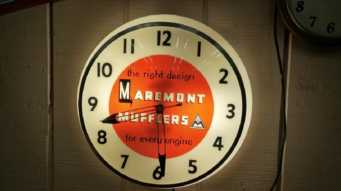 Vintage Maremont Mufflers Lighted Clock (1 of 5)
