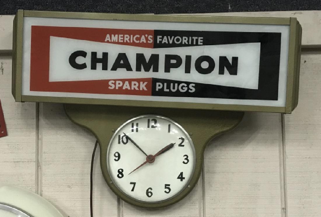 インテリア時計 CHAMPION vintage clock Vintage Champion Spark Plug Clock 40-50s Art Deco | eBay