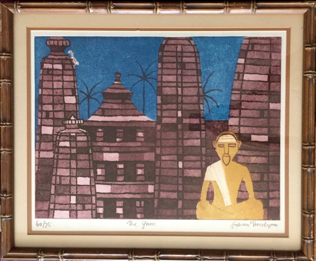 Modern Indian Aquatint Etching, The Guru, Signed (1 of 6)