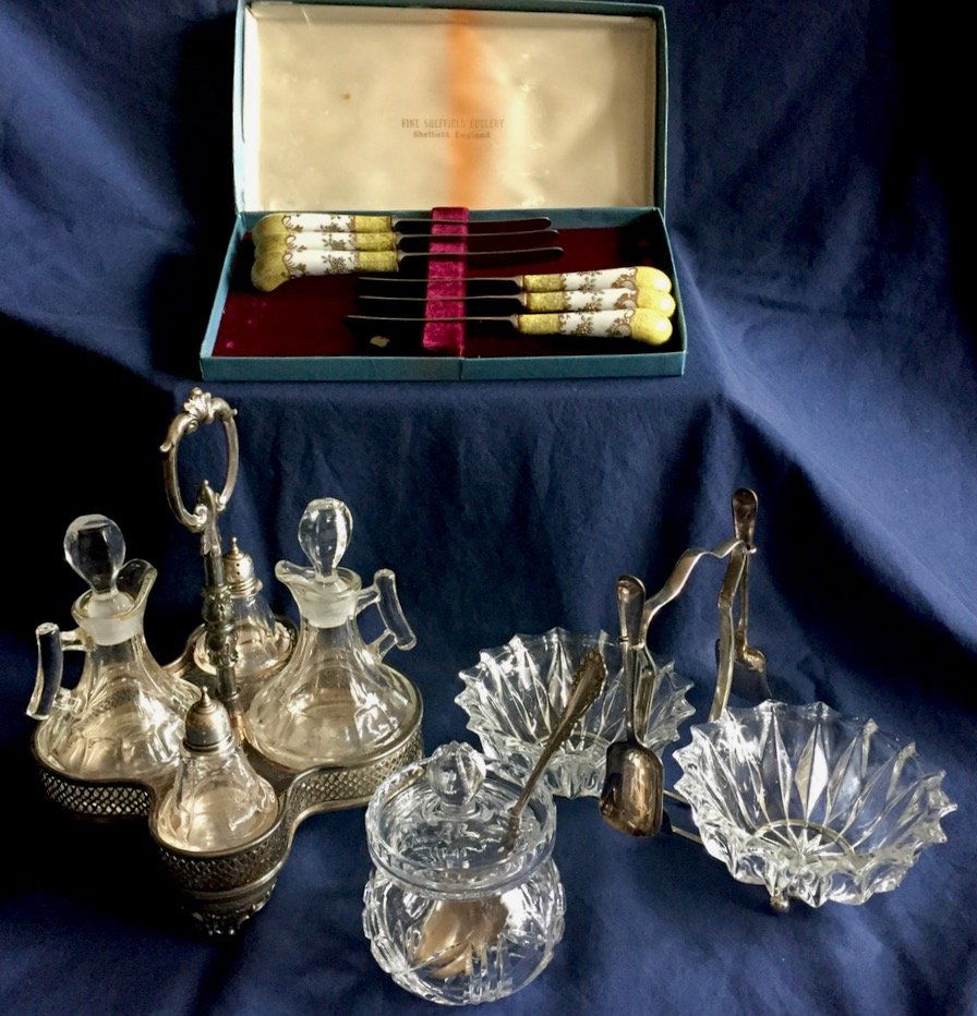 Group Collection of Crystal, Sterling & Enamel (1 of 5)