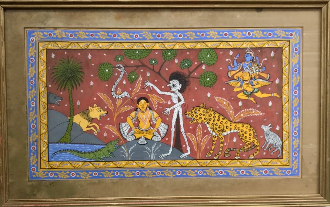 Indian School, Patachitra Painting, Orissa India (1 of 3)