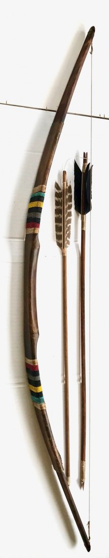 American Indian Beaded Bow & Arrows (1 of 6)