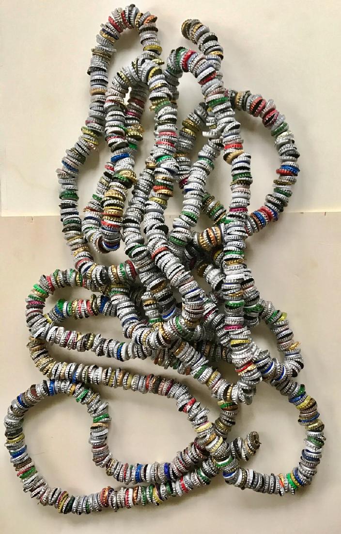 Outsider Folk Art Bottle Cap Snake, 30 ft. (1 of 5)