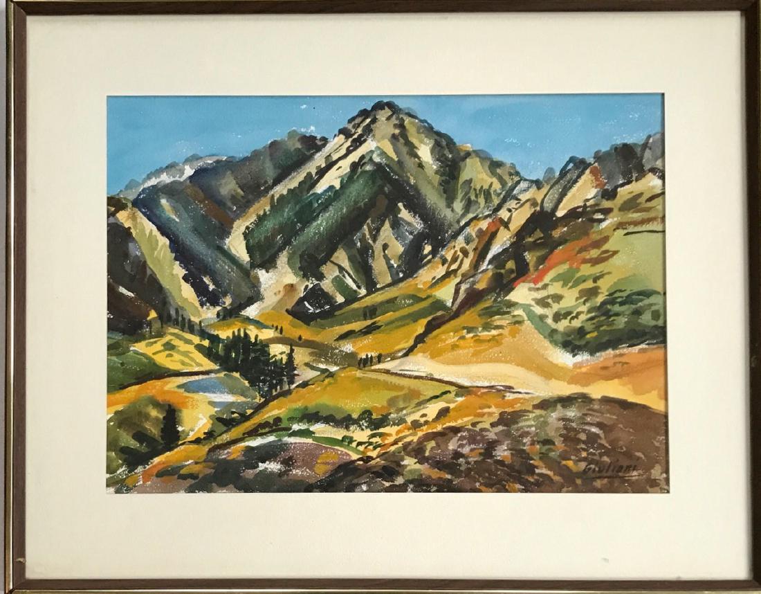 John Giuliani Californian Painting, Onion Peak Sierras (1 of 4)