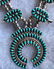 Zuni Petit Point Squash Blossom Necklace - 3