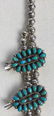 Zuni Petit Point Squash Blossom Necklace - 4