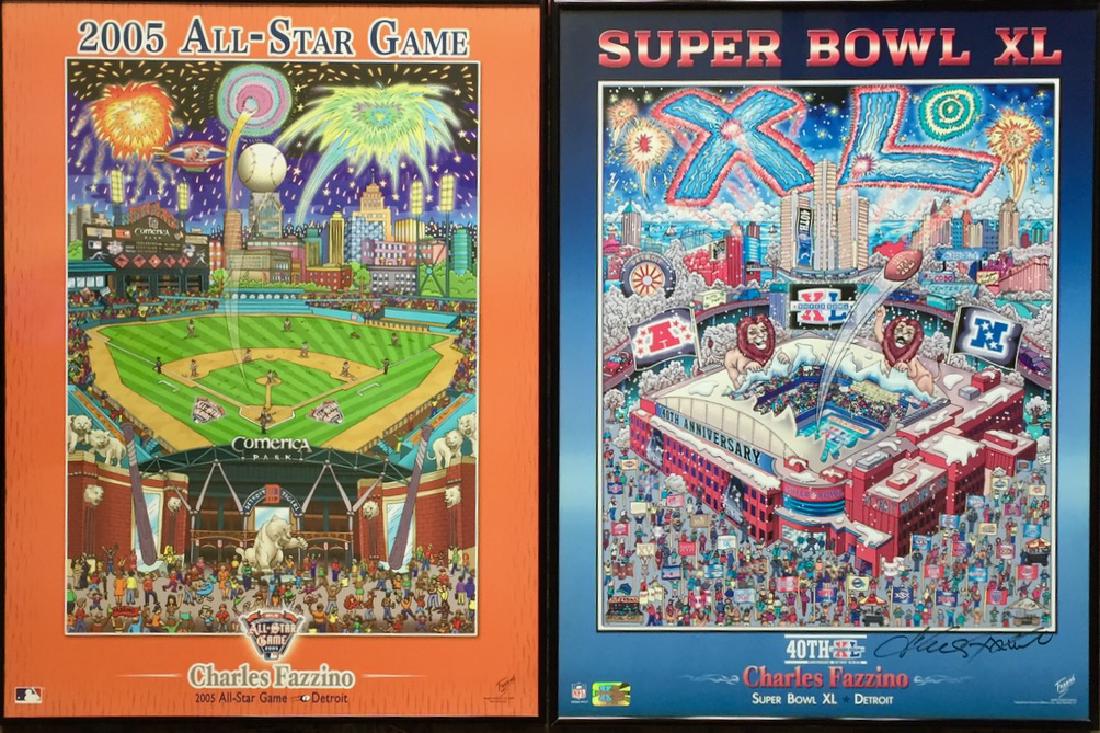 Super Bowl XL & All Star Game, Charles Fazzino (2) (1 of 6)