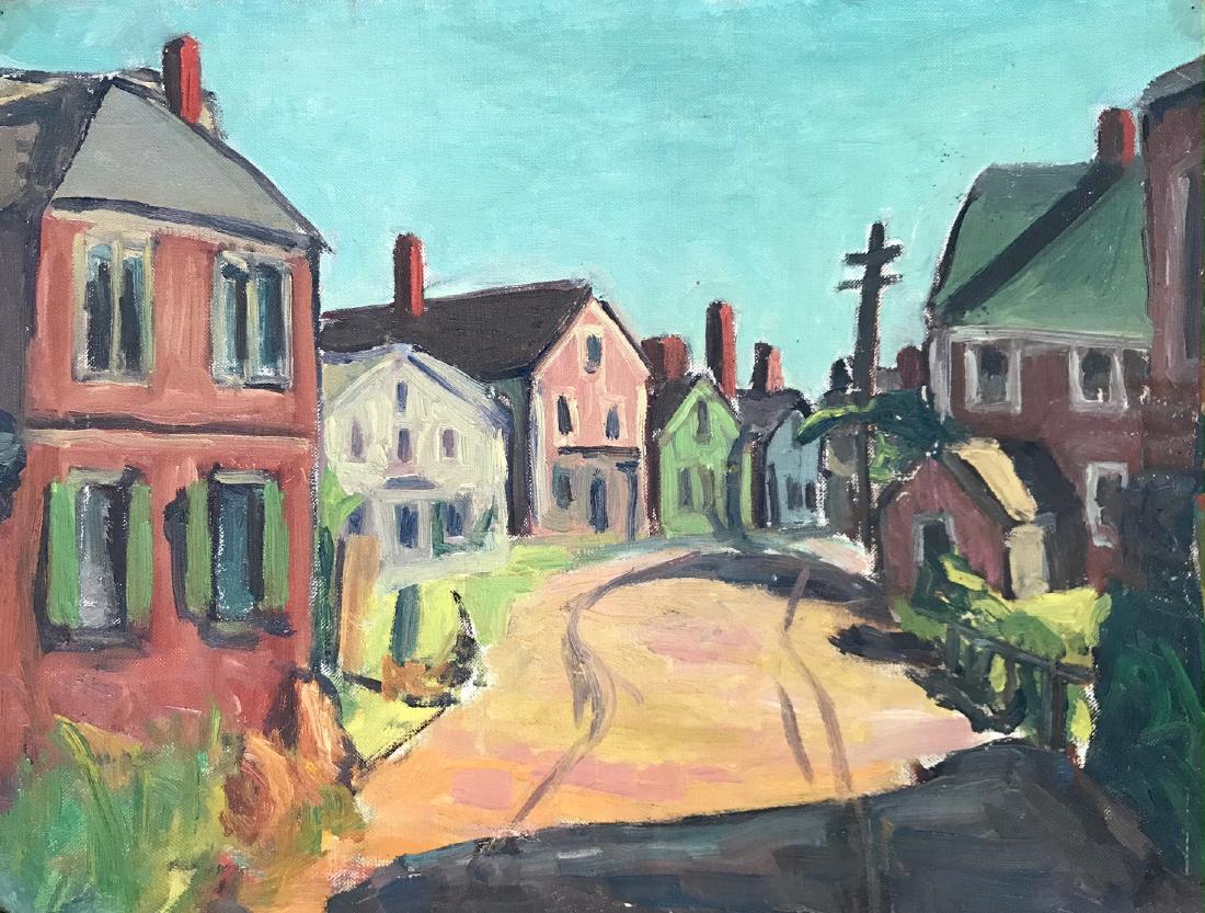 New England School Painting, Harrietta Landon, 1950's (1 of 3)