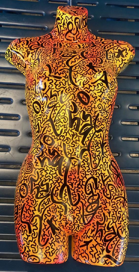 LA Ii (Angel Ortiz) Graffiti Painted Female Torso (1 of 4)