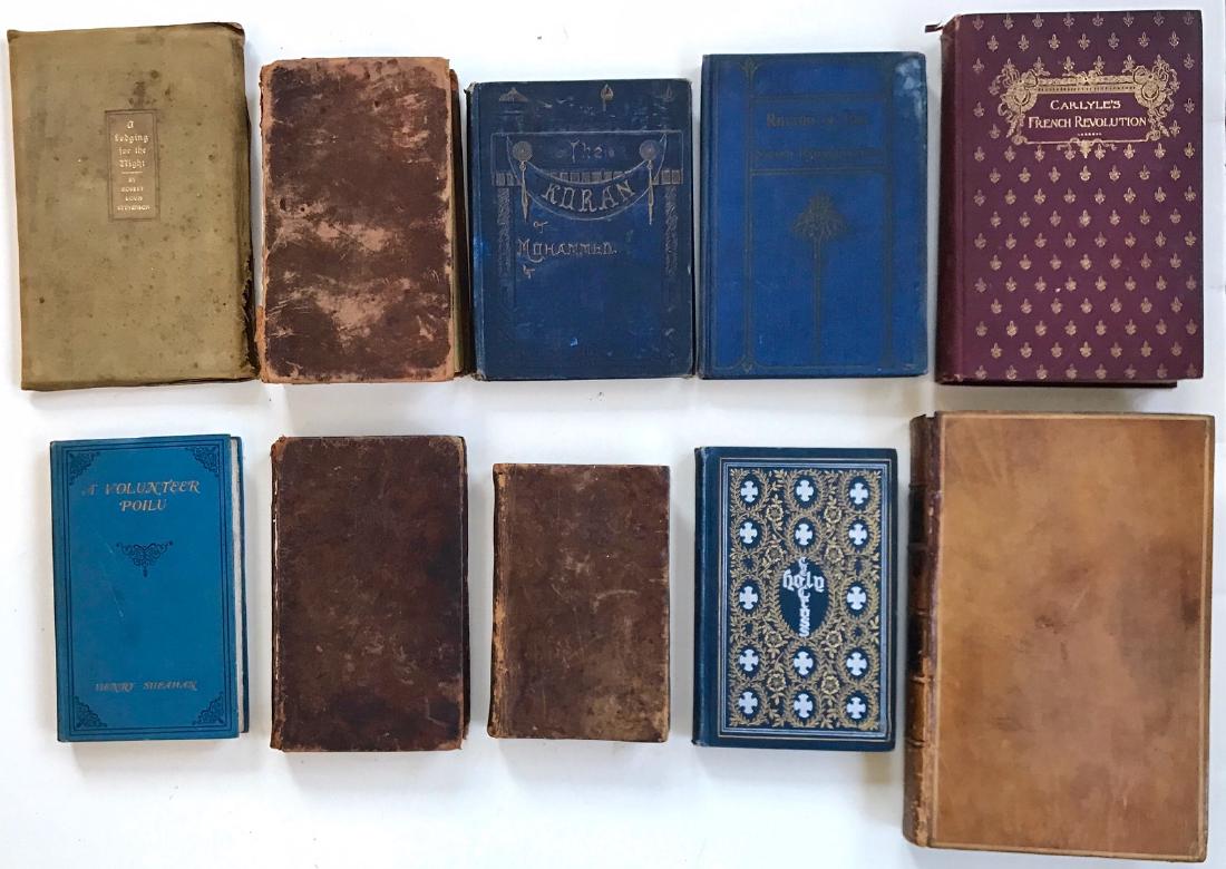 Antiquarian Books: Koran, Military, History etc. 1800's (1 of 6)