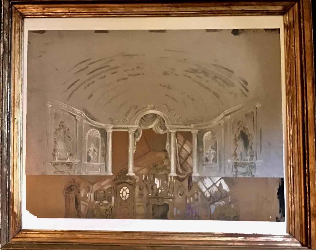 1900's Classical Theater Interior Set Painting (1 of 4)