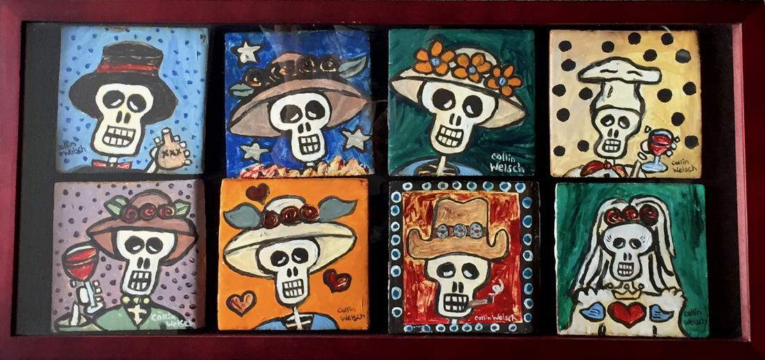 Day Of The Dead Pottery Tiles, Collin Welsch (1 of 5)
