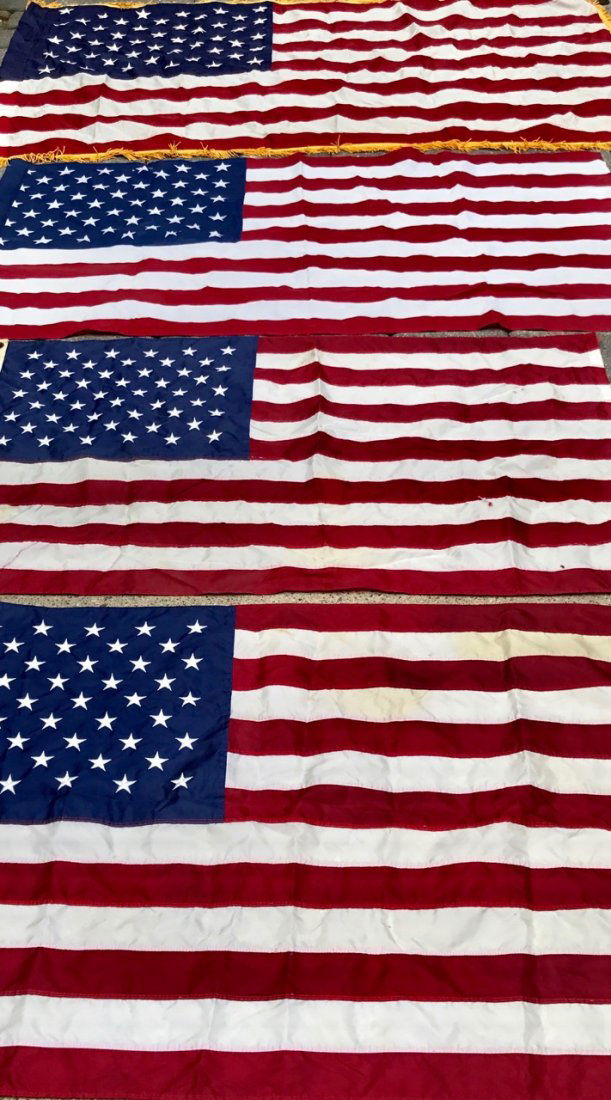 Four American Yacht Racing Flags (1 of 3)