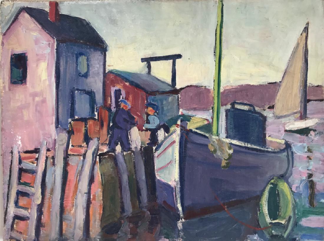 New England School Oil Painting, Harriette Landon (1 of 2)