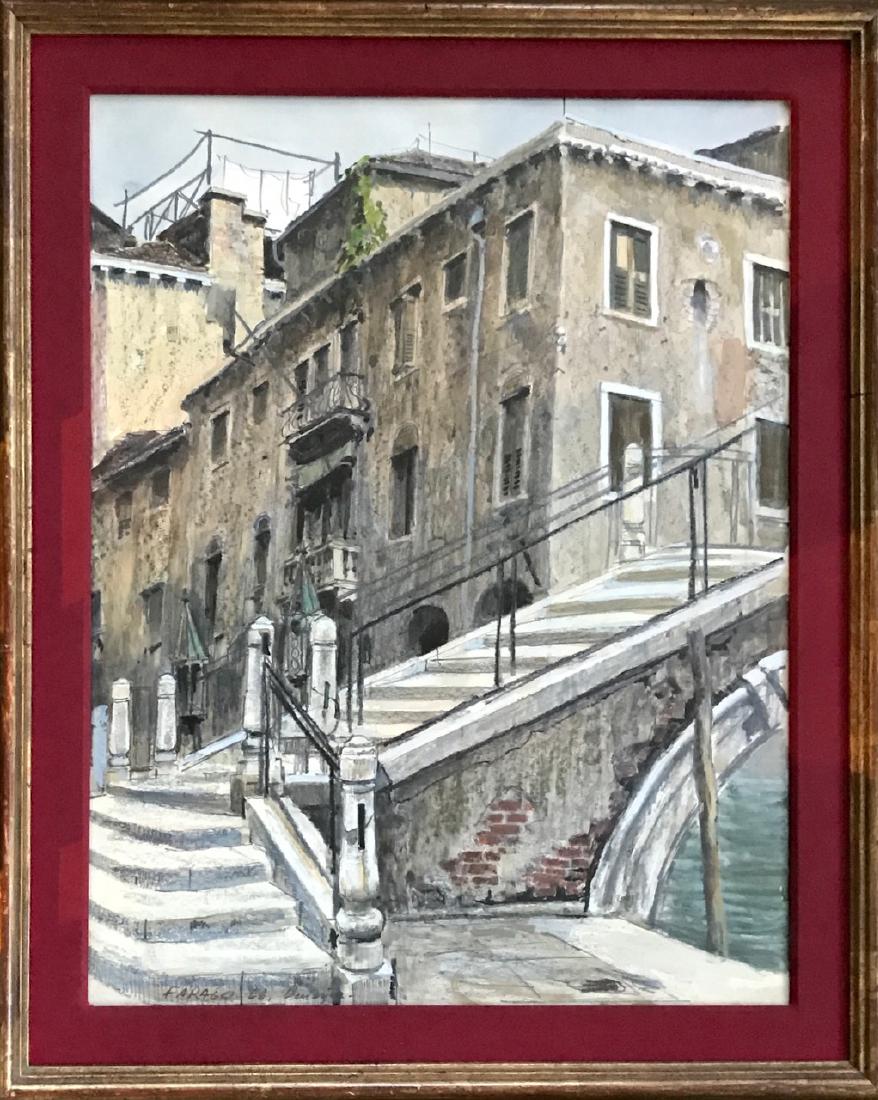 Venetian Painting, Local Street Scene, Farago, 1966 (1 of 3)