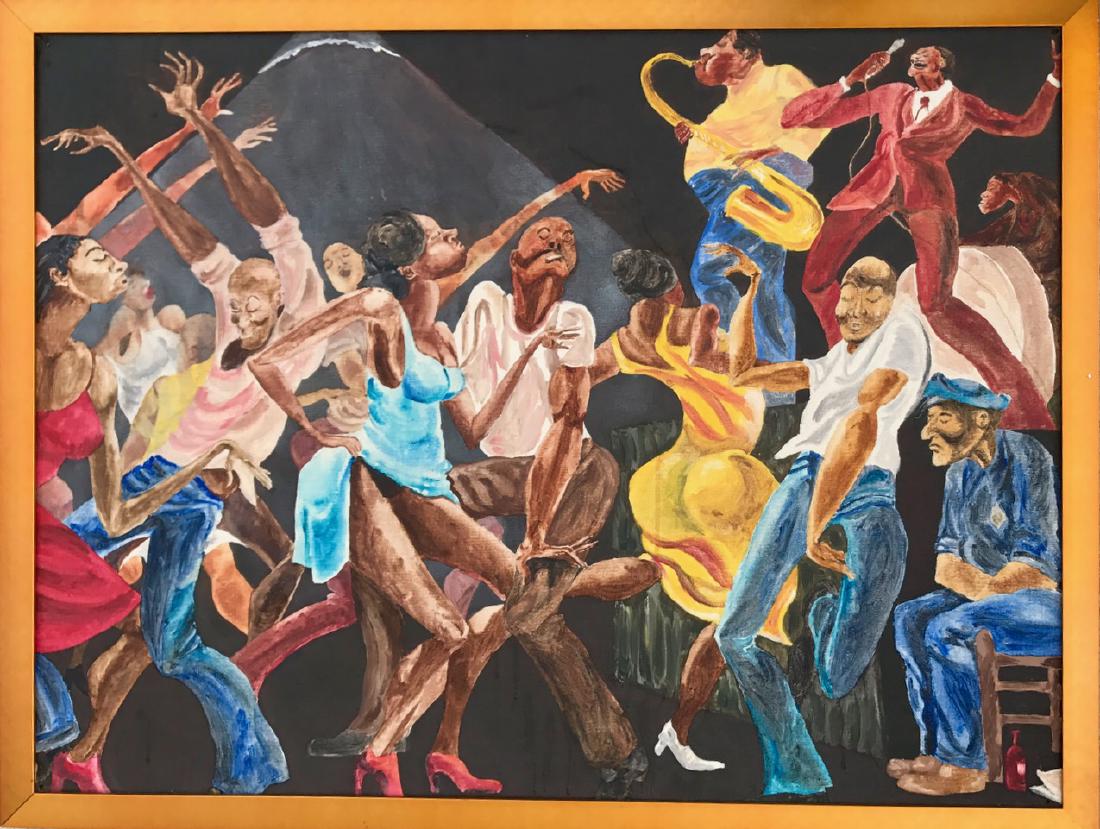 African American Oil Painting Ernie Barnes After Nov 13 2017