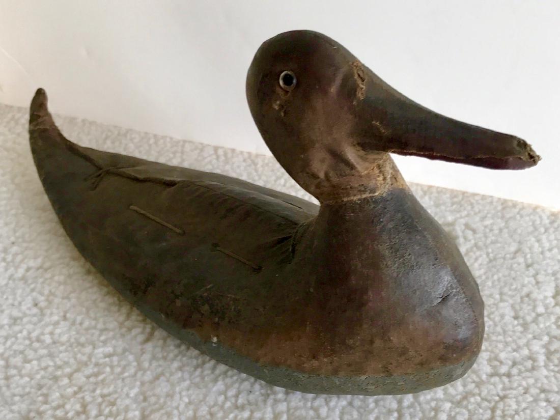 Antique Leather Cover Duck Decoy (1 of 5)