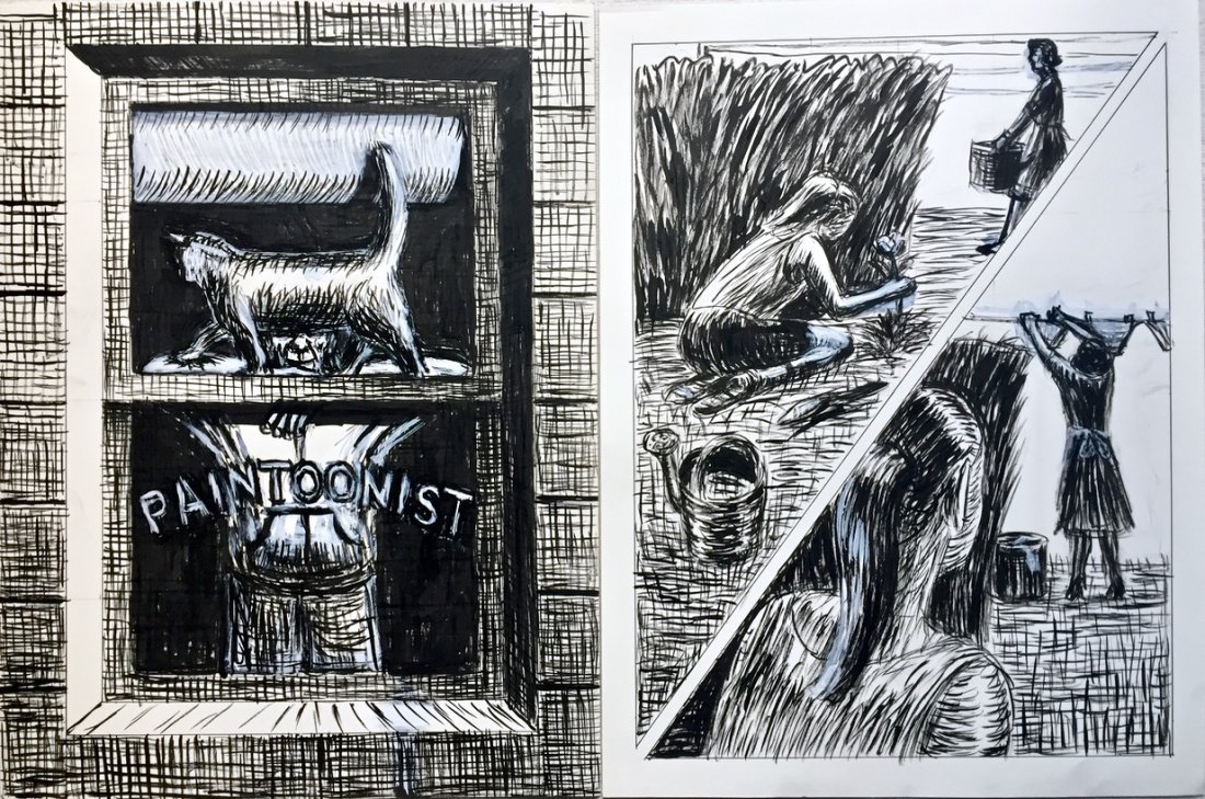 Original Pulp Art Illustrations, Jerry Moriarty (1 of 6)