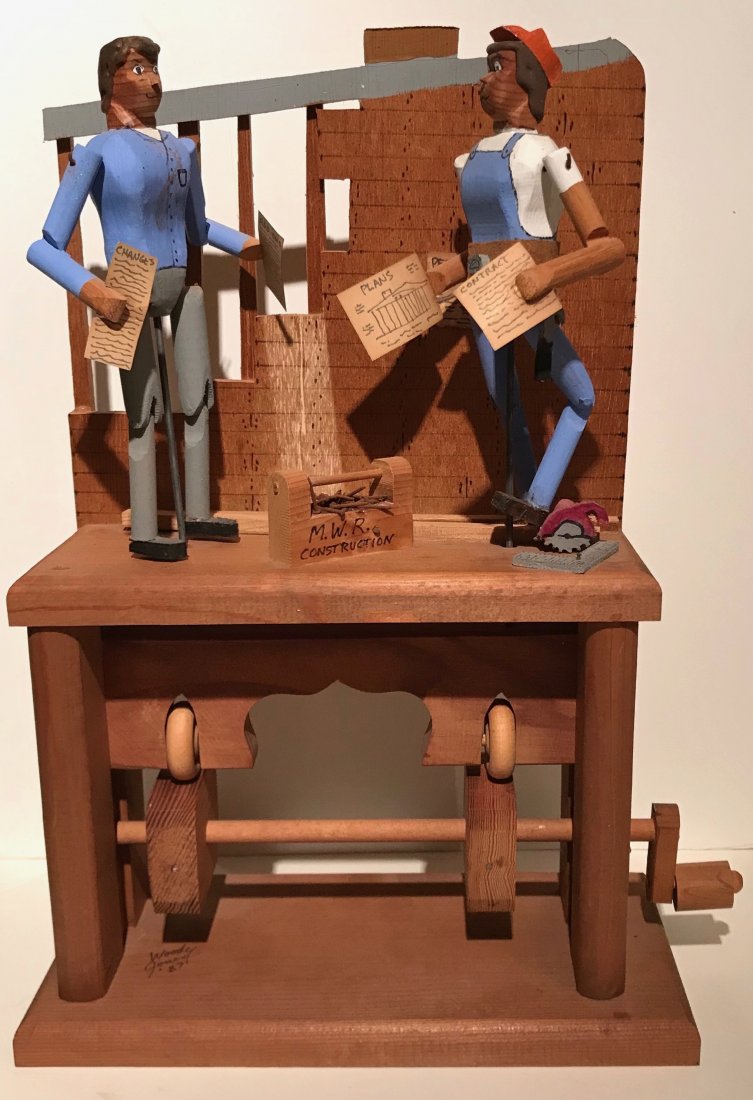 Mechanical Folk Art Wood Carving, Woody Jones (1 of 6)
