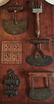 Antique Eskimo Inuit Tools w/ Primitive Cutting Board - 5
