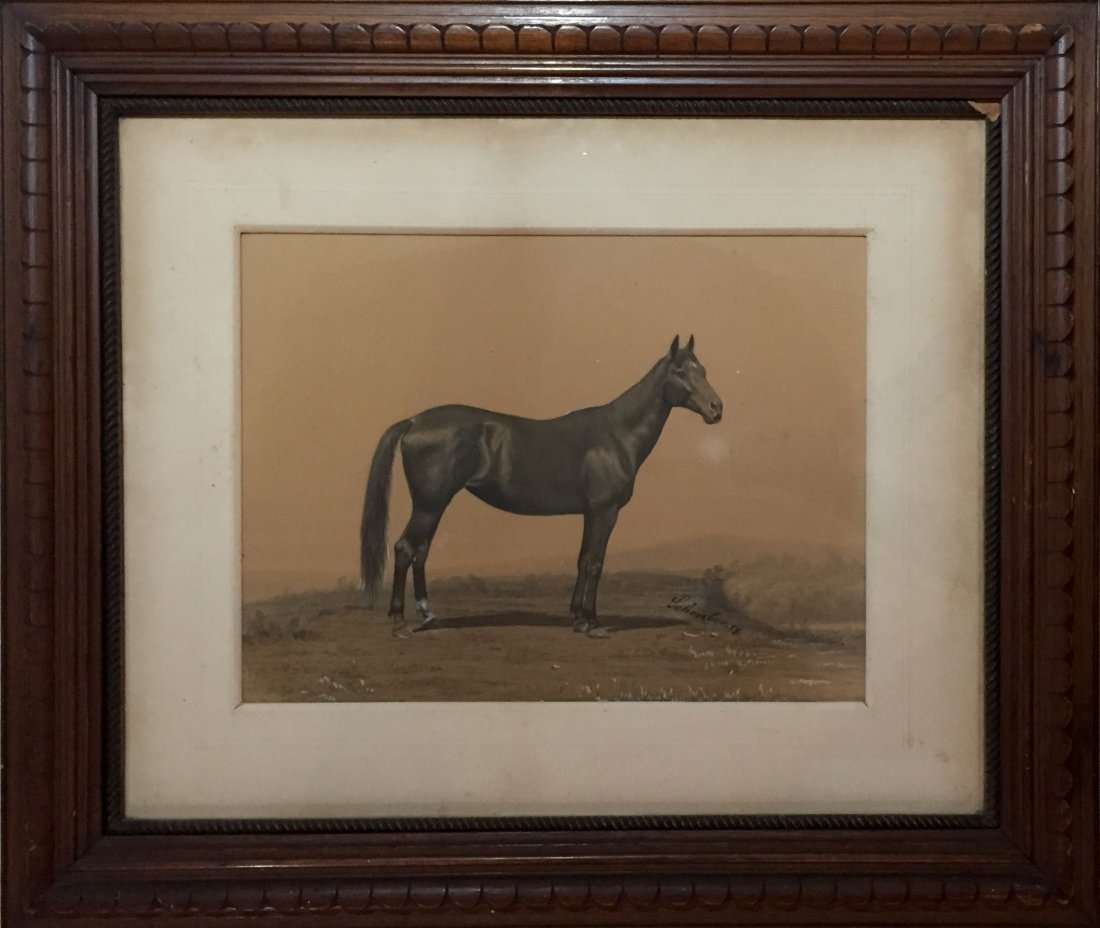 German School Painting, Conrad Peter Schreiber 1889 (1 of 5)