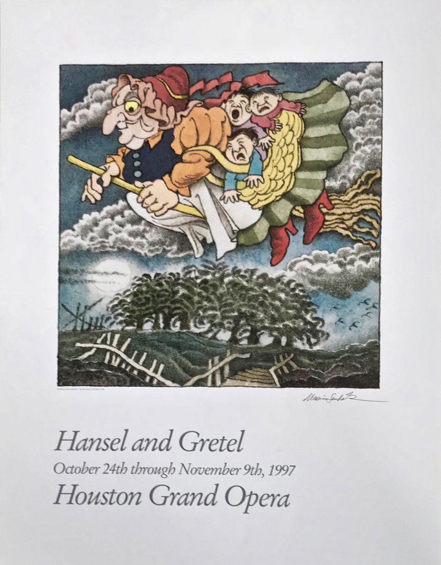 Hansel & Gretel Opera Poster Signed By Maurice Sendak (1 of 3)