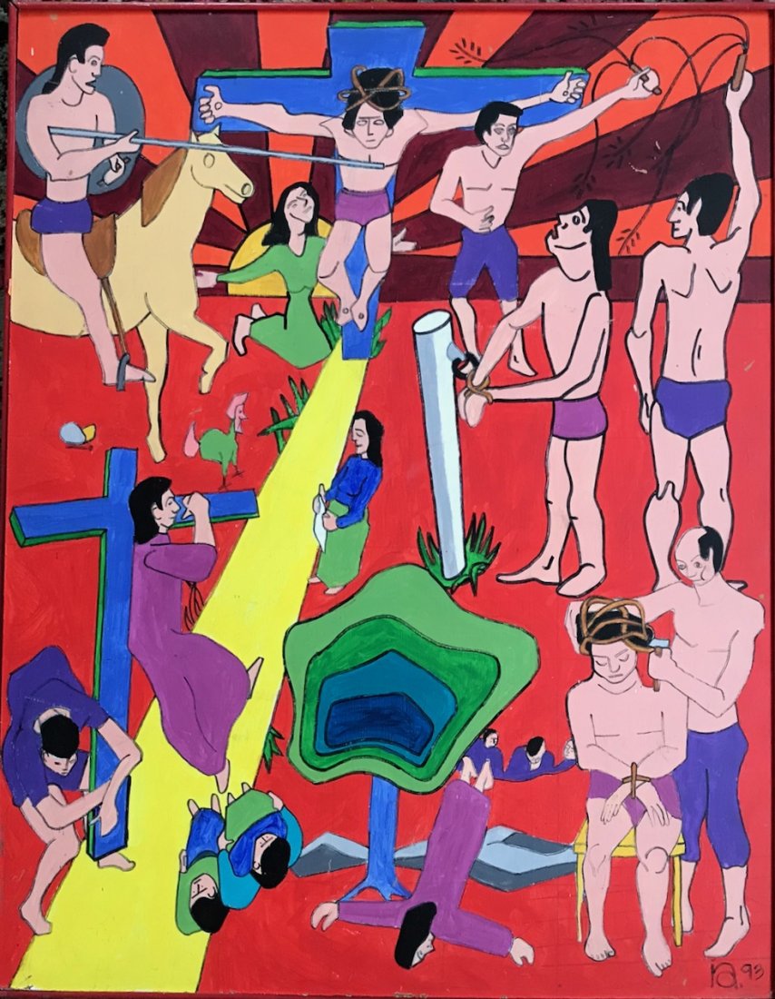 Outsider Pop Art Oil Painting, Ian K. MacDonald (1 of 5)