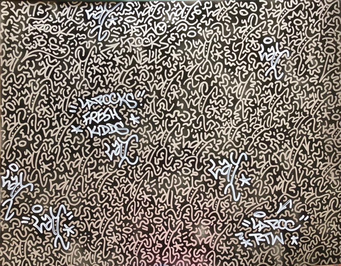 LA II Graffiti Painting "LAROCKS FRESH KIDDS" (1 of 3)