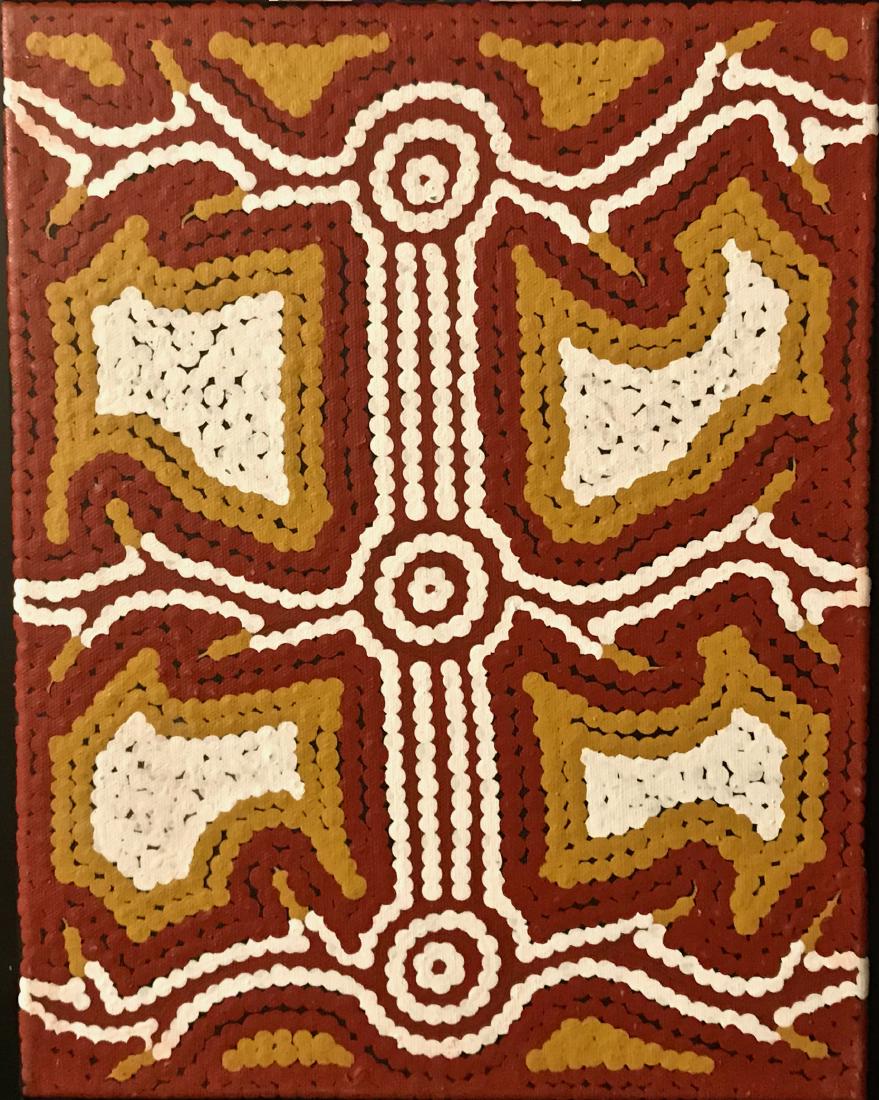 Australian Aboriginal Dot Painting, L. Naparrula Walker (1 of 5)