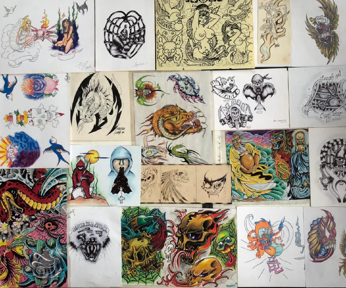 Large Collection Of Original Tattoo Art (50+) (1 of 6)