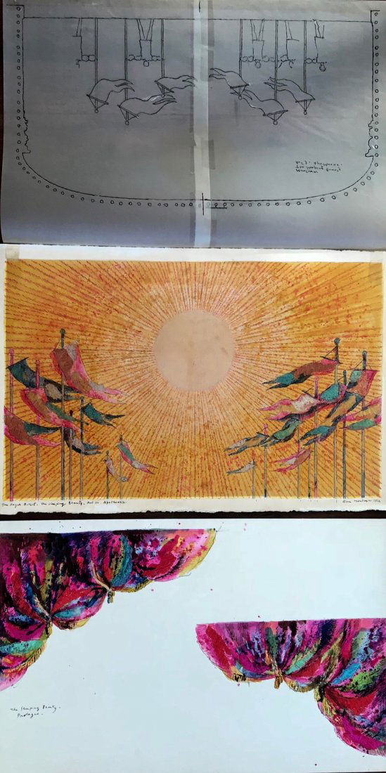 Beni Montresor Sleeping Beauty Ballet,Set Paintings (1 of 9)