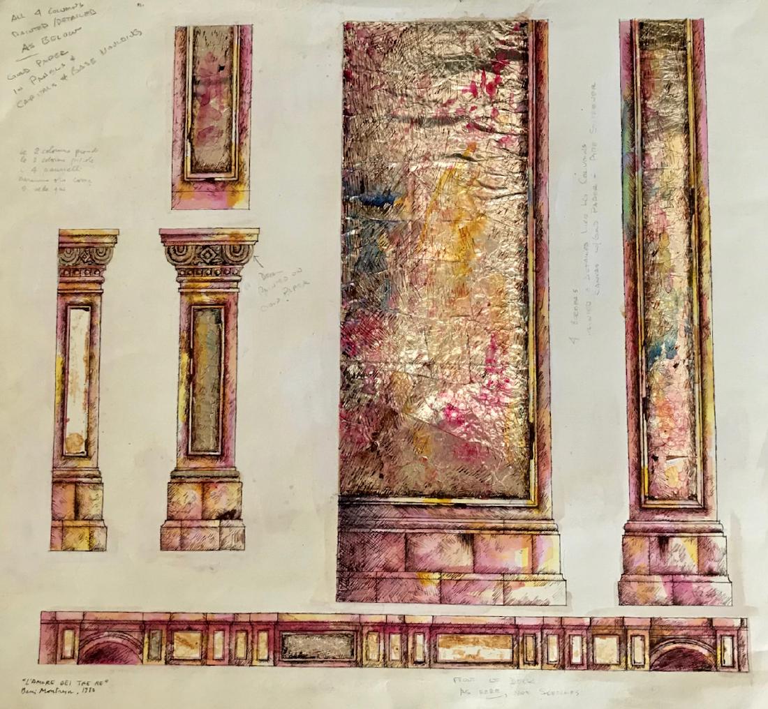 Beni Montresor N.Y.C. Opera Set Painting "Lucia" 1980 (1 of 5)