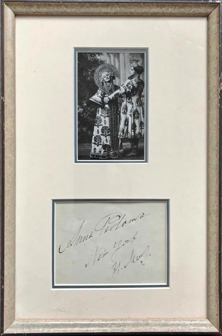 (Russian Ballet, Pavlova) Photo Anna Pavlova Sgn. (1 of 4)