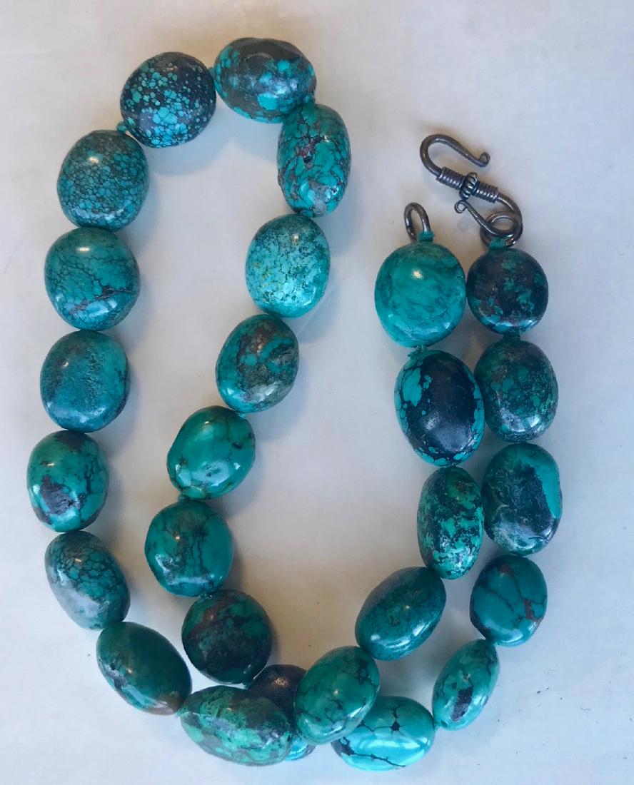 Natural Turquoise Beaded Necklace (1 of 3)