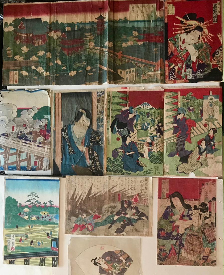 19th Century Japanese Woodblock Prints (9) (1 of 4)