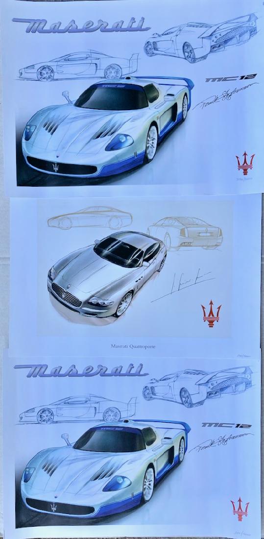 Frank Stephenson Hand-Signed Maserati Lithographs (3) (1 of 7)