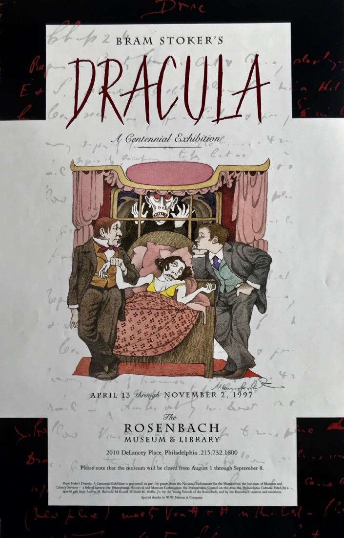 Bram Stoker DRACULA  Hand-Signed Maurice Sendak 1997 (1 of 3)