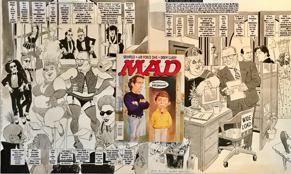 Original Mad Magazine Storyboards, DREW CAREY Parody (1 of 7)