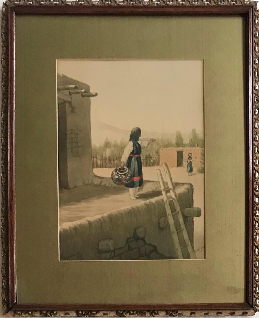 Native American Santa Fe Painting George Stanley (1 of 3)