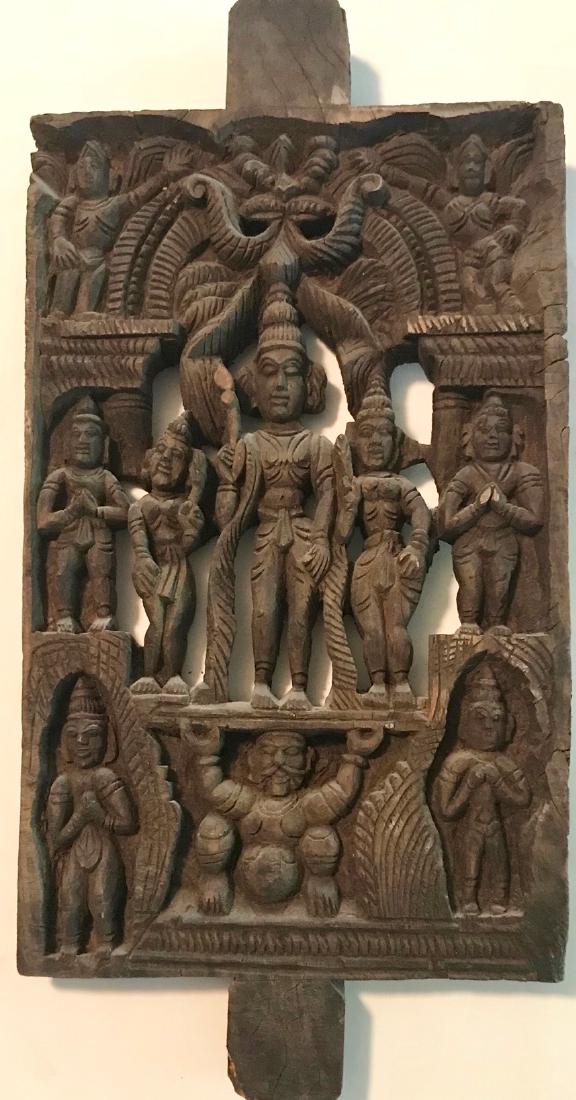 Hindu Goddess Temple Relief Carving, India (1 of 5)