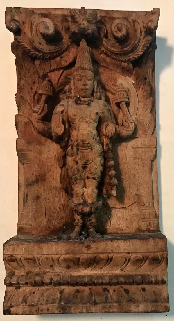 Antique Indian Hindu Deity Temple Carving (1 of 4)