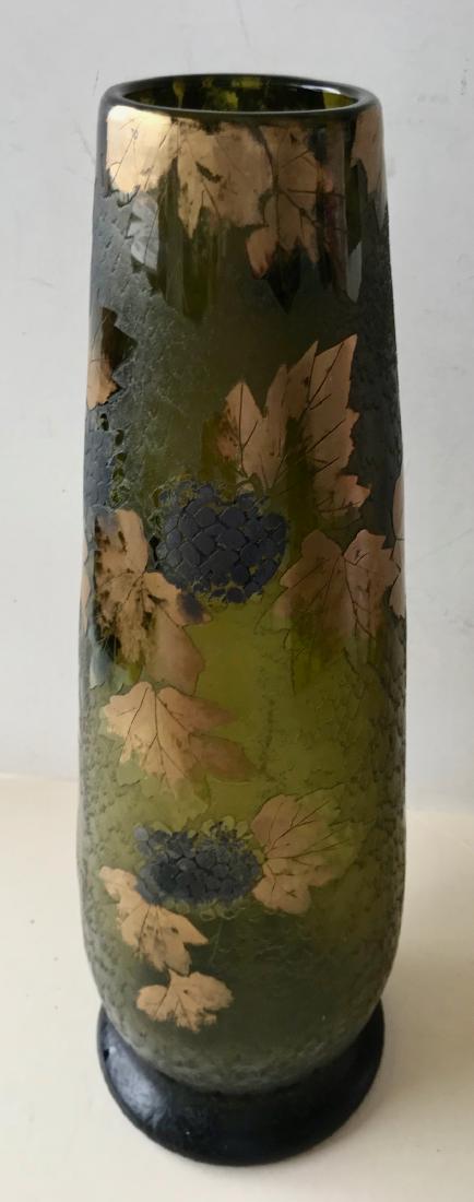 LEGRAS French Cameo Art Glass Vase 18" (1 of 6)