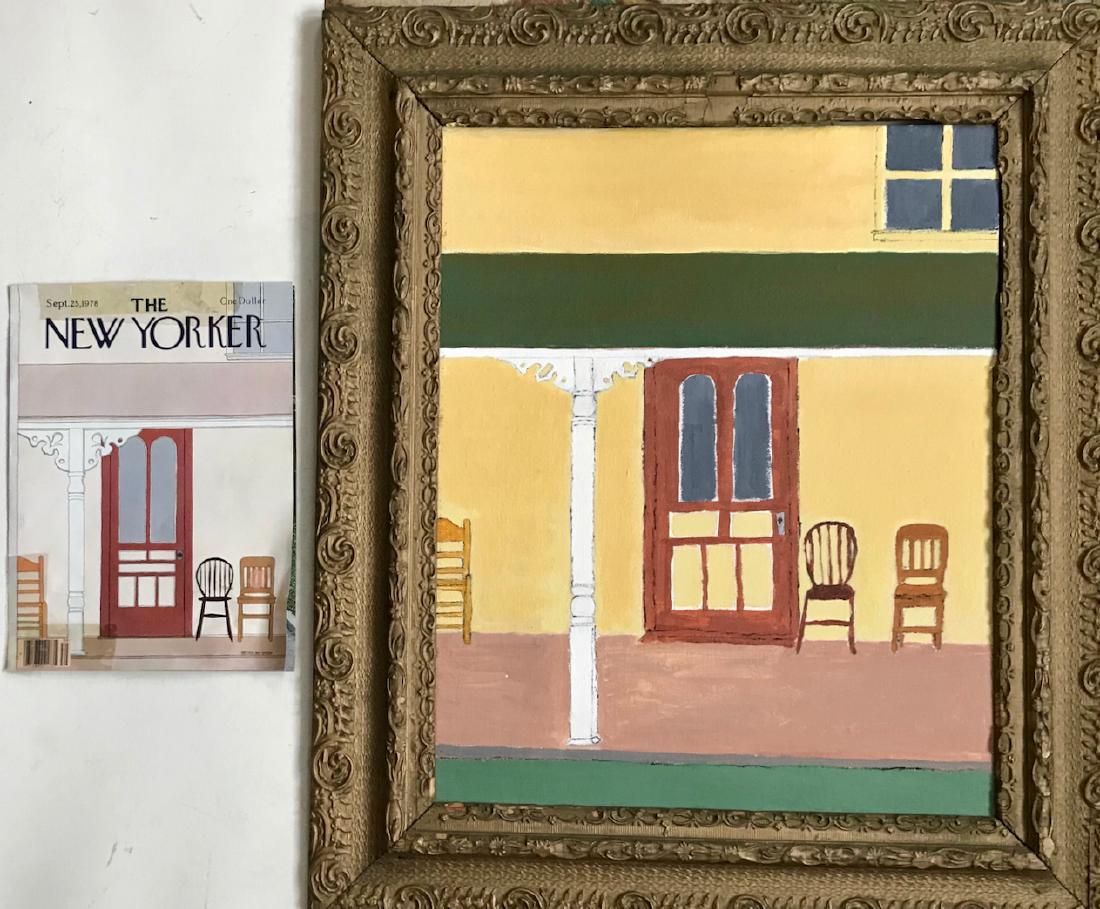 New Yorker Cover Art Painting Gretchen Dow Simpson 1978 (1 of 3)