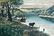 American River Landscape Painting With Cows, Carl Mutze - 5