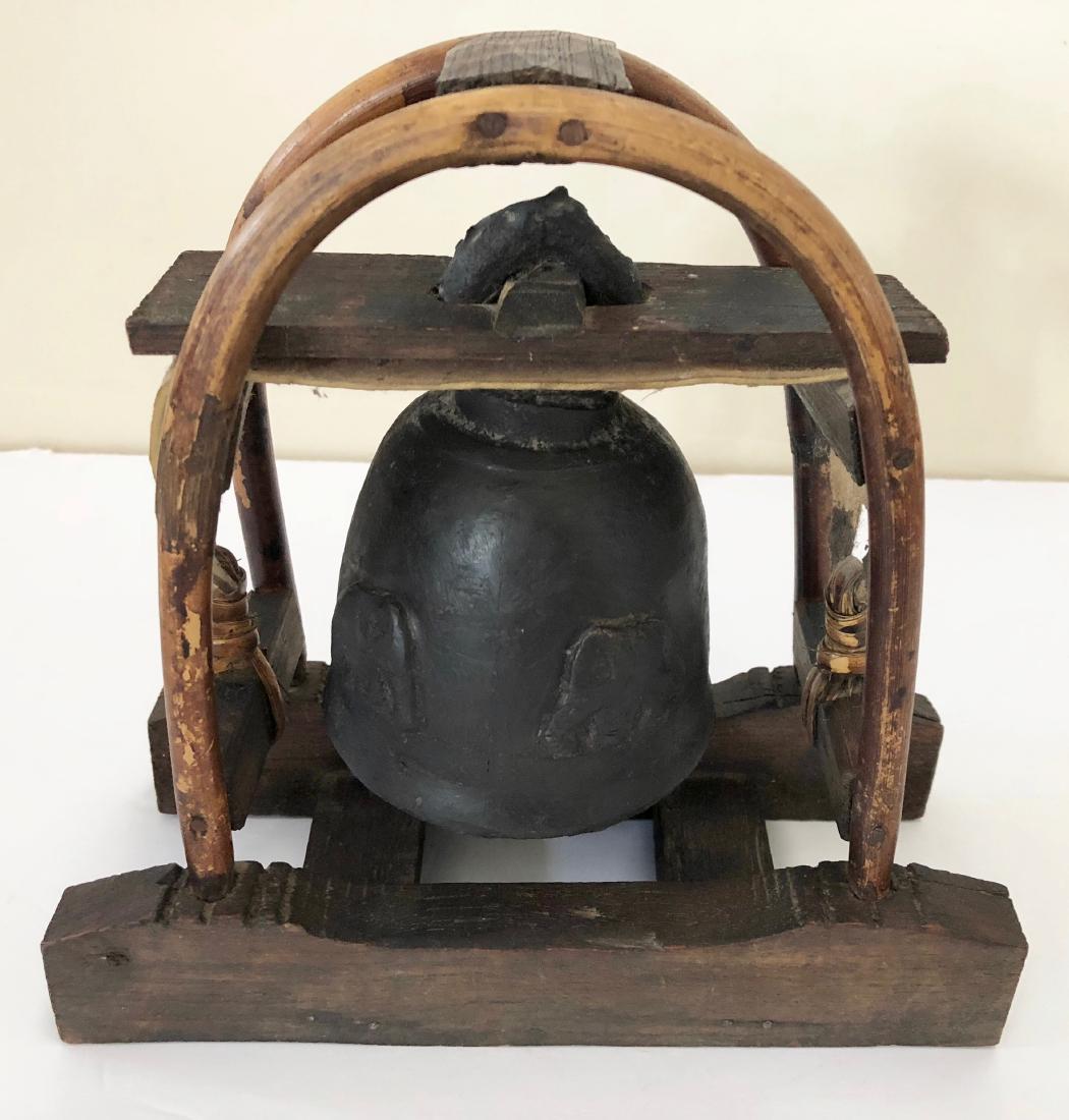 Antique Buddhist Temple Bell W/ Elephants (1 of 3)