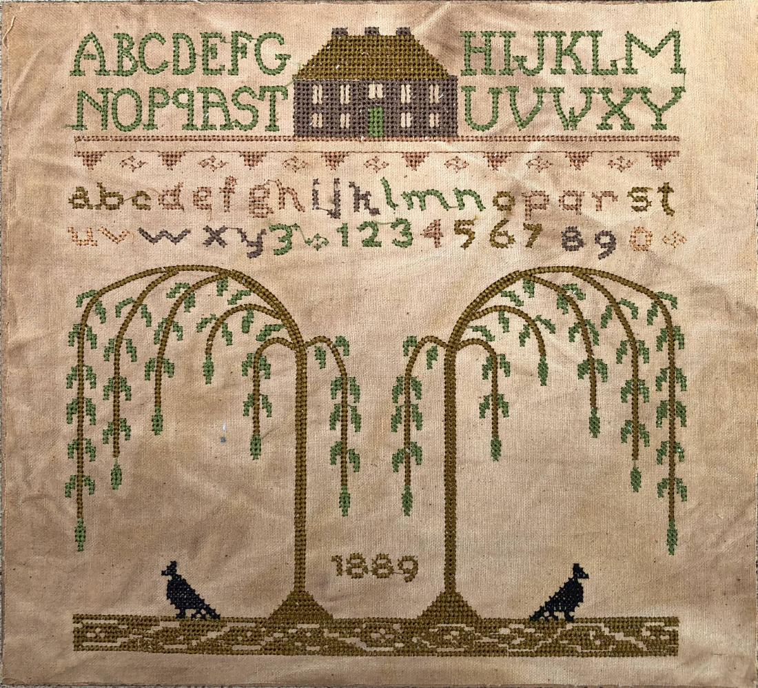 American Needlework Sampler 1889 (1 of 6)