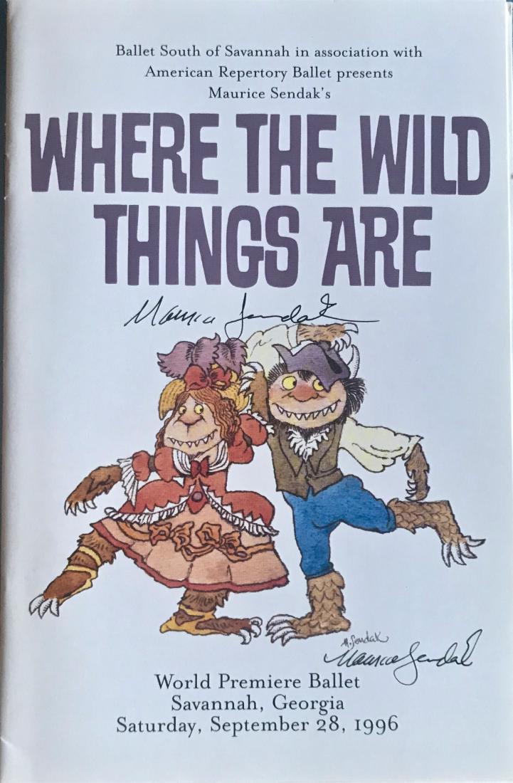 Where The Wild Things Are Hand-Signed Sendak 1996 (1 of 4)