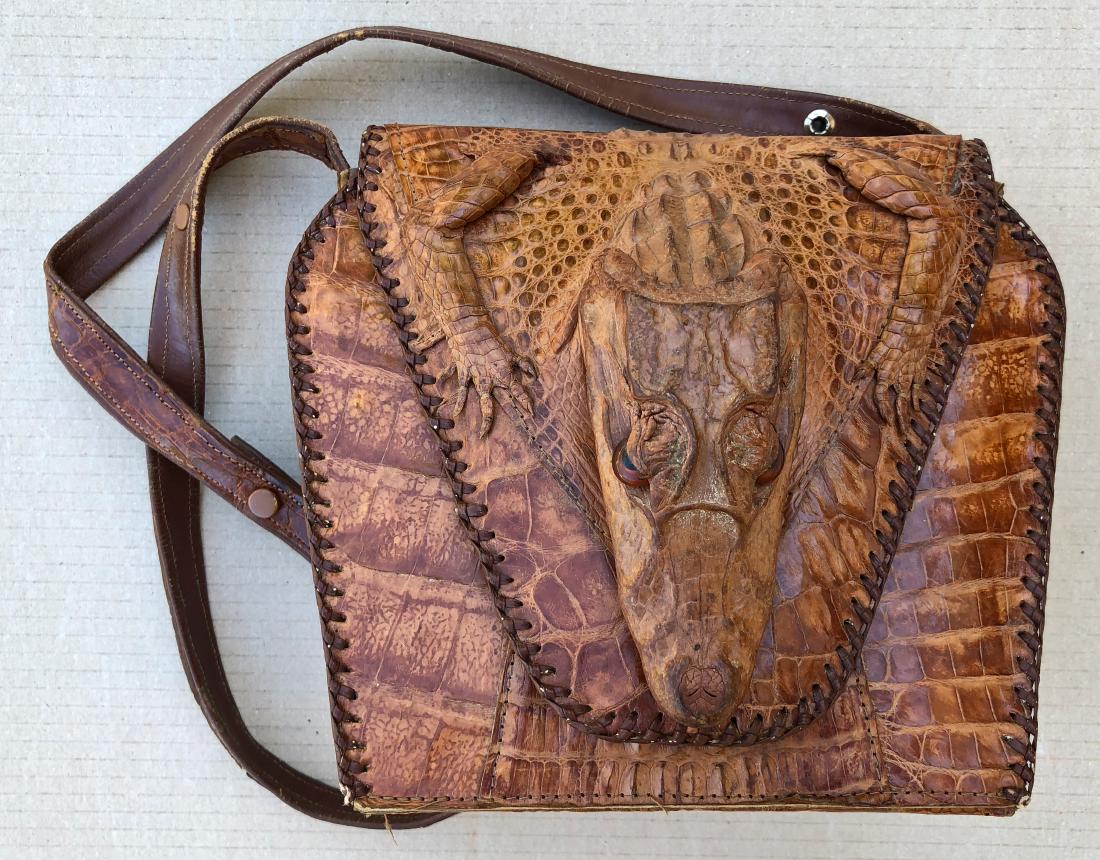 Vintage Genuine Alligator Hand Bag Purse Made in Cuba Alligator Head Legs  Taxidermy - Etsy